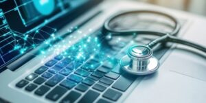 Stethoscope on keyboard